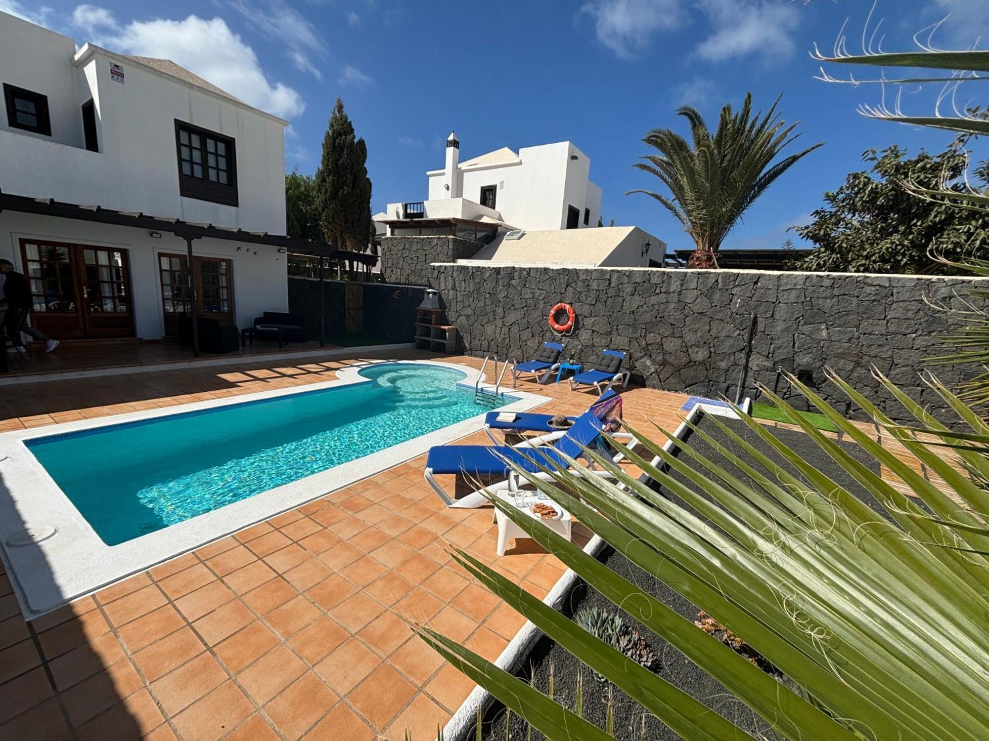 Villa Adel 56, Private Heated Pool, Parking Playa Blanca  Exterior foto